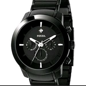 Fossil Men's FS4531 Black Stainless Steel Watch